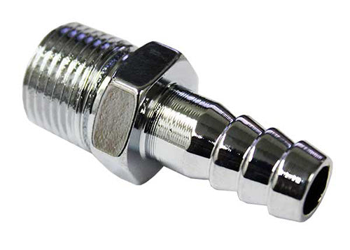 Gas Tank Hose Fitting, 180 Degree, 3/8", Chrome Gas Tank Hose Fitting, 180 Degree, 3/8", Chrome