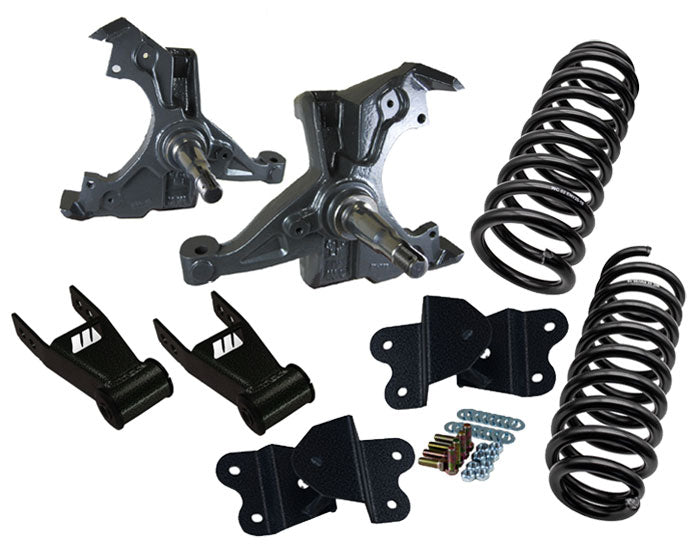 1995-1999 Chevy Tahoe & GMC Yukon Deluxe Lowering Kit - 3" Front, 4" Rear 1995-1999 Chevy Tahoe & GMC Yukon Deluxe Lowering Kit - 3" Front, 4" Rear
