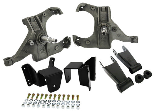 1981-87 Chevy/GMC C10 Lowering Kit - 2.5" Front/4" Rear, 1" Rotor 1981-87 Chevy/GMC C10 Lowering Kit - 2.5" Front/4" Rear, 1" Rotor