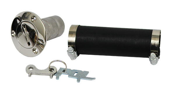 Fuel Tank Gas Filler Kit, Polished Stainless Steel Fuel Tank Gas Filler Kit, Polished Stainless Steel