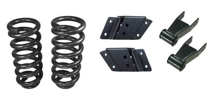 1995-1999 Chevy Tahoe/GMC Yukon 2DR/2WH Deluxe Lowering Kit - 3" Front/4" Rear 1995-1999 Chevy Tahoe/GMC Yukon 2DR/2WH Deluxe Lowering Kit - 3" Front/4" Rear