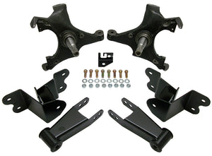 1988-98 Chevy-GMC C1500 Deluxe Lowering Kit - 2" Front / 4" Rear view 2