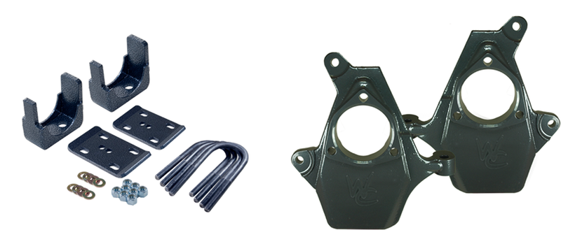 2007 - 2010 Chevy / GMC C1500 Ext/Crew Cab Deluxe Lowering Kit - 3" Front/ 5" Rear