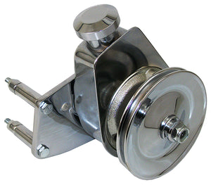 Power Steering Pump Kit - Small Block Ford 289 - 302 - 351W - Chrome view 1