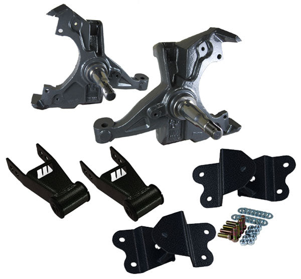 1995-1999 Chevy Tahoe/GMC Yukon Deluxe Lowering Kit - 2" Front, 3" Rear