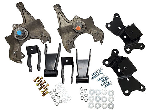 1989-1999 Chevy-GMC C3500 Deluxe Lowering Kit - 2"Front/4" Rear