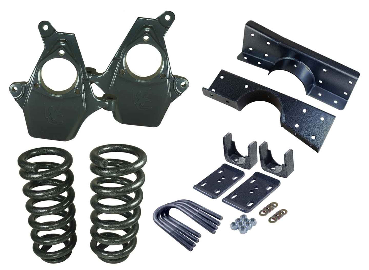 99-06 Chevy / GMC C1500 Deluxe Lowering Kit - 2" Front / 4" Rear