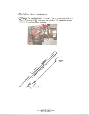 1957-64 Ford F100 Power Steering Rack and Pinion Kit view 7