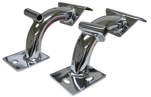 1963-72 Chevy C10, C20 Truck Tubular Engine Mount Brackets, V-8, Chrome