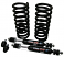 1949-51 Ford Car Deluxe Lowered Front Coil Spring and Shock Kit