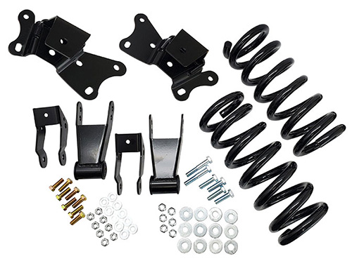 1989-1999 Chevy-GMC C3500 Lowering Kit - 2" Front/4" Rear 