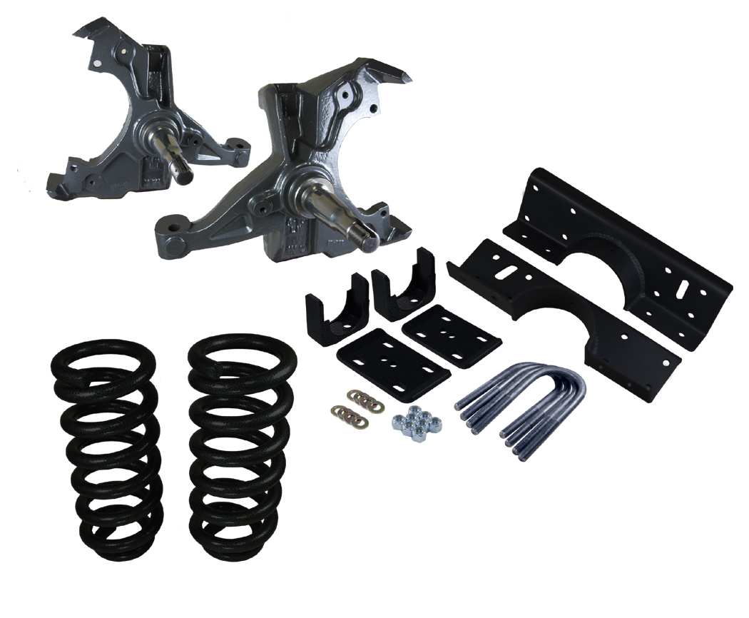 1973-87 Chevy/GMC C10 Deluxe Lowering Kit with 1" Rotor - 4" Front/6" Rear