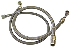 Rack and Pinion Power Steering Hose Kit, Braided Stainless